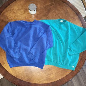 Lot of two vintage Discus Athletics crewnecks, Men's Large